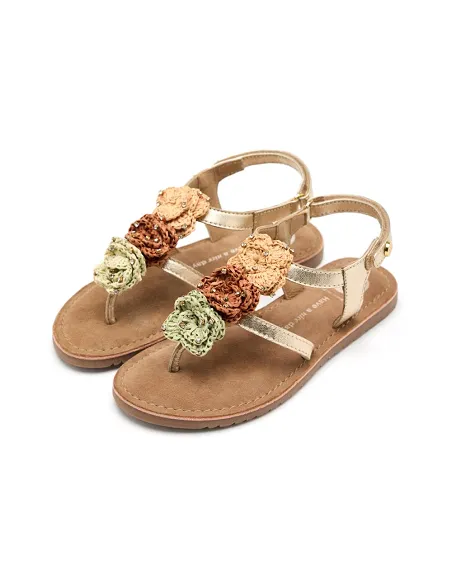 SANDALIA DE NIÑA PLATINO NEWRY | GIOSEPPO