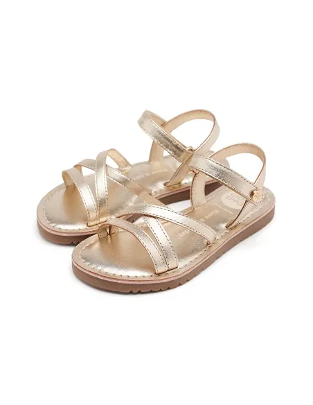 SANDALIA DE NIÑA PLATINO TOLLAND | GIOSEPPO
