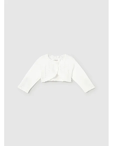 Rebeca corta tricot basica - Crudo    | MAYORAL