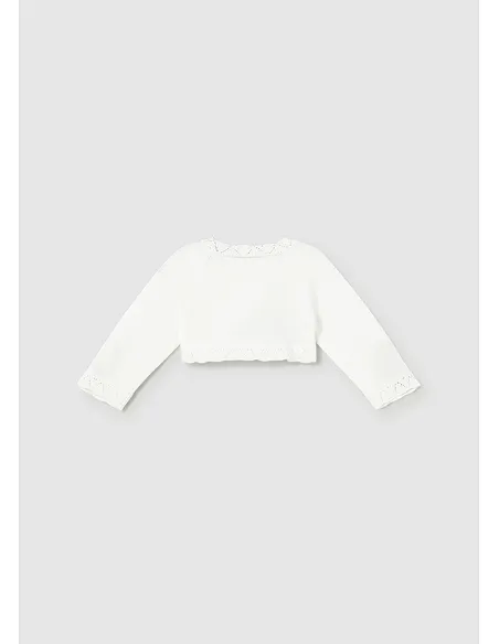 Rebeca corta tricot basica - Crudo    | MAYORAL