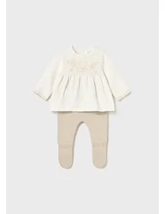 Conj. polaina tricot - Soja    | MAYORAL