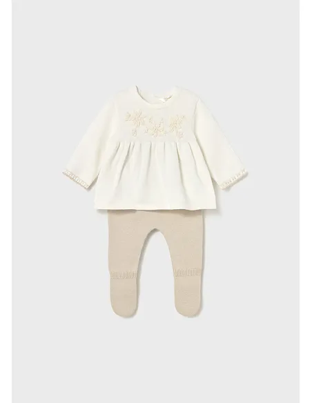 Conj. polaina tricot - Soja    | MAYORAL