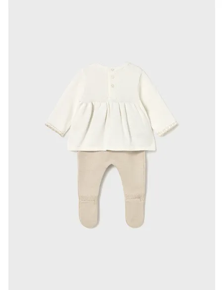 Conj. polaina tricot - Soja    | MAYORAL