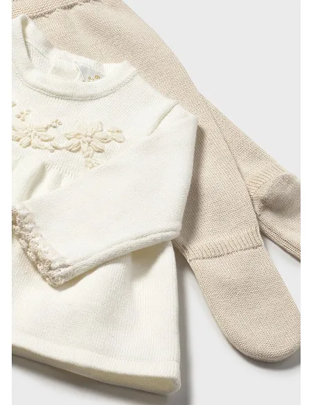 Conj. polaina tricot - Soja    | MAYORAL