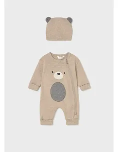 Pelele largo con gorro soft - Cereal vig | MAYORAL