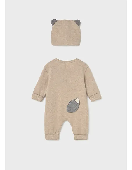 Pelele largo con gorro soft - Cereal vig | MAYORAL