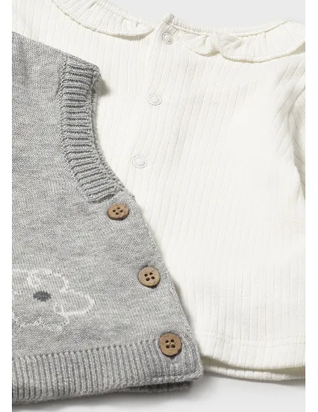 Conj. leggings chaleco tricot - Vapor vig  | MAYORAL