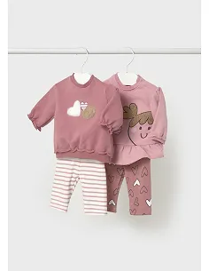 Conj. leggings 4 piezas - Orquidea  | MAYORAL