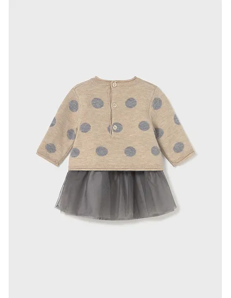 Vestido tricot combinado tul - Cereal vig | MAYORAL
