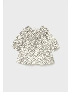 Vestido terciopelo estampado - Aceituna  | MAYORAL