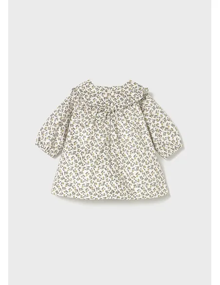 Vestido terciopelo estampado - Aceituna  | MAYORAL