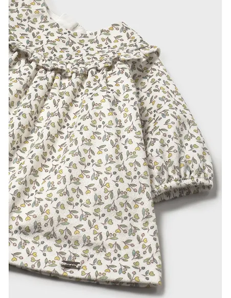 Vestido terciopelo estampado - Aceituna  | MAYORAL