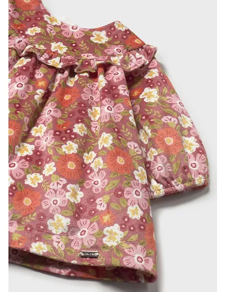 Vestido terciopelo estampado - Blush    | MAYORAL