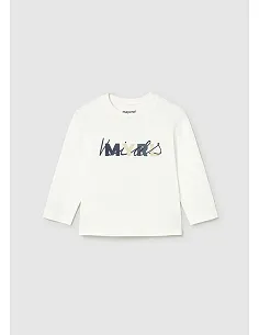 Camiseta m/l basica - Nata    | MAYORAL