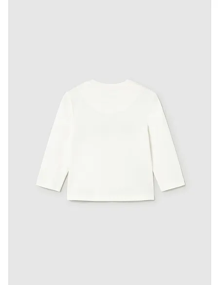 Camiseta m/l basica - Nata    | MAYORAL