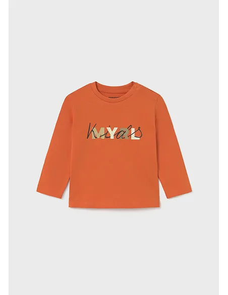 Camiseta m/l basica - Calabaza  | MAYORAL