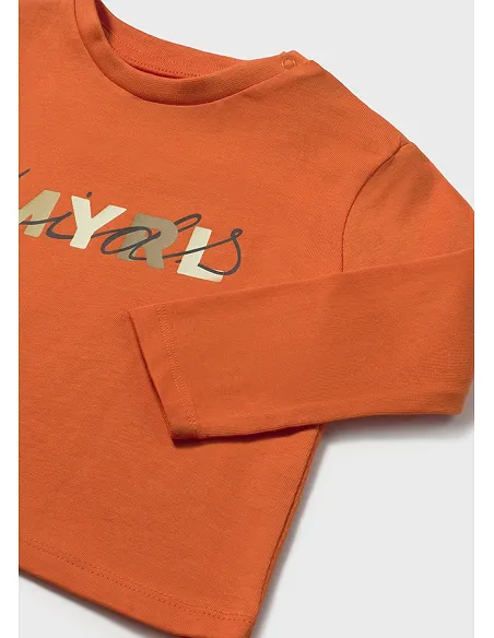 Camiseta m/l basica - Calabaza  | MAYORAL