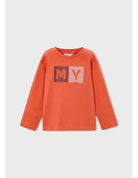 Camiseta m/l basica - Naranja   | MAYORAL