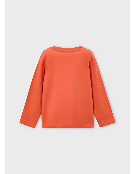 Camiseta m/l basica - Naranja   | MAYORAL
