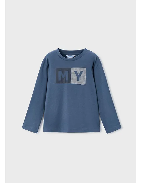 Camiseta m/l basica - Acero    | MAYORAL