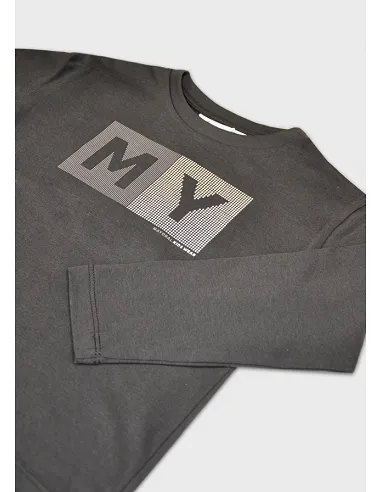 Camiseta m/l basica - Sombra   | MAYORAL