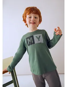 Camiseta m/l basica - Abeto    | MAYORAL