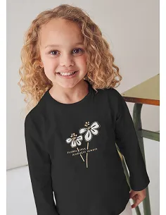 Camiseta m/l basica - Negro    | MAYORAL