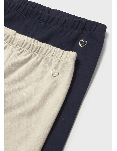 Set 2 leggings basicos - Marino   | MAYORAL