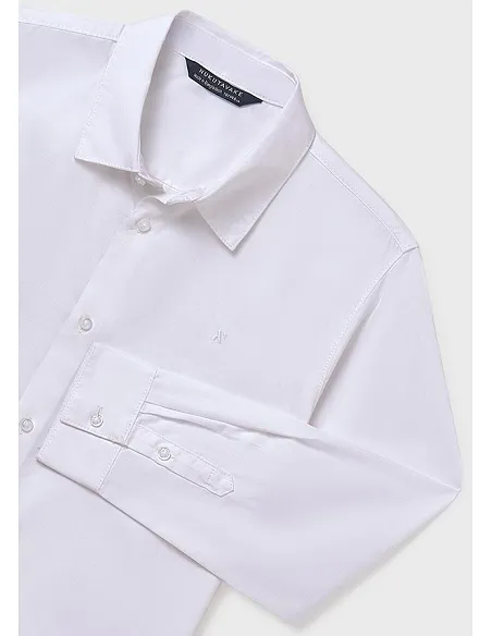 Camisa m/l basica - Blanco   | MAYORAL