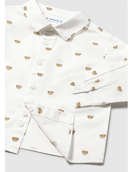 Camisa m/l estampada - Osos    | MAYORAL