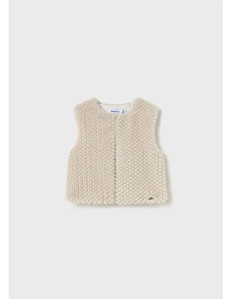 Chaleco pelo estructura - Arena    | MAYORAL