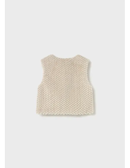 Chaleco pelo estructura - Arena    | MAYORAL