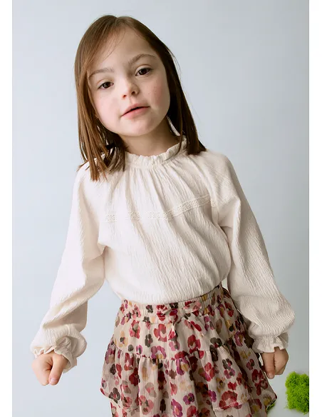 Camiseta m/l punto bambula - Macchiato  | MAYORAL