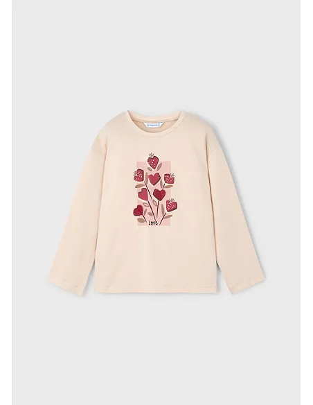 Camiseta m/l - Almendra  | MAYORAL