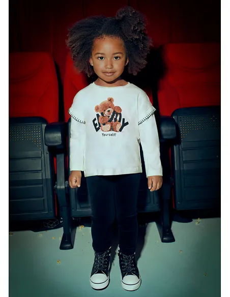 Camiseta m/l oso - Macchiato  | MAYORAL