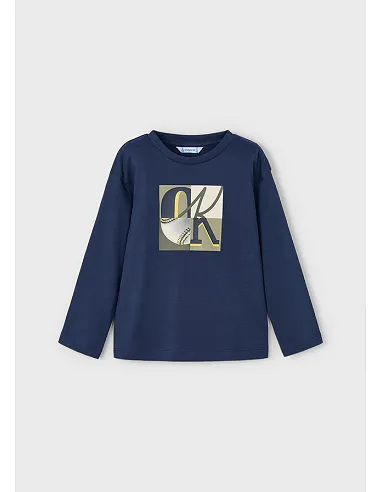 Camiseta m/l semibasica - Azul    | MAYORAL