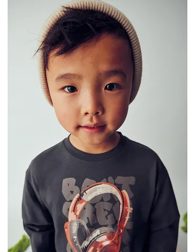 Camiseta m/l cascos - Sombra   | MAYORAL