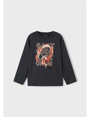 Camiseta m/l cascos - Sombra   | MAYORAL