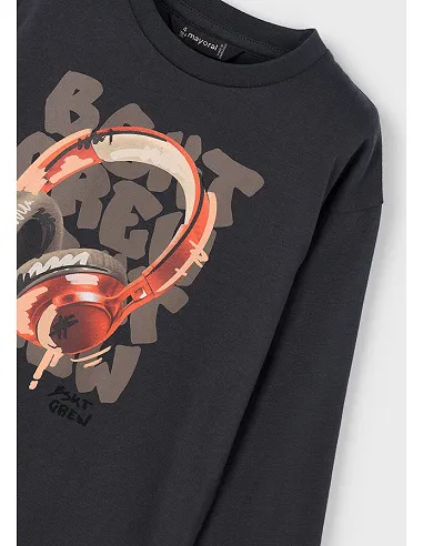 Camiseta m/l cascos - Sombra   | MAYORAL