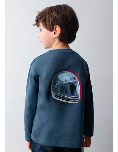 Camiseta m/l "race track" - Acero    | MAYORAL