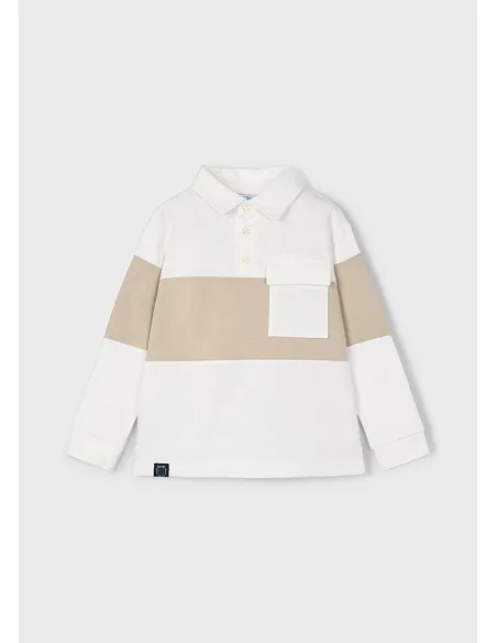 Polo m/l color block - Nata    | MAYORAL
