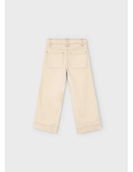 Pantalon sarga marine - Almendra  | MAYORAL