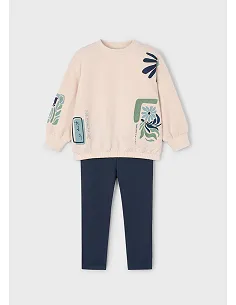Conj. leggings pullover - Petroleo  | MAYORAL
