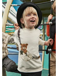 Conj. pullover leggings pu - Negro    | MAYORAL