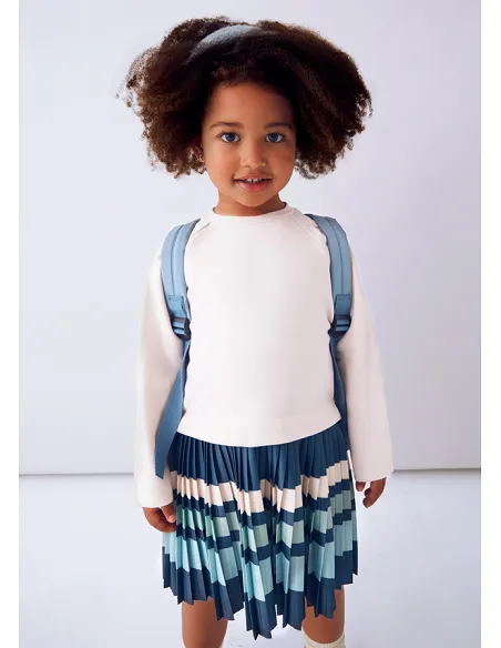 Vestido combinado rayas - Arena    | MAYORAL