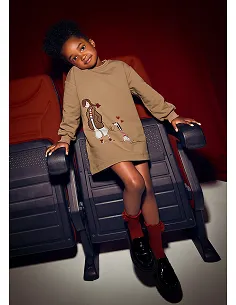 Vestido felpa evase - Camel    | MAYORAL