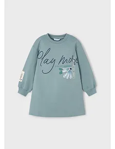 Vestido felpa evase - Salvia   | MAYORAL