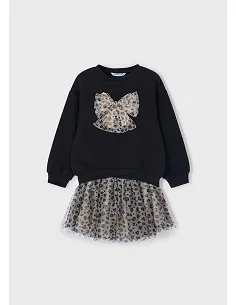 Conj. falda tul fantasia - Negro    | MAYORAL