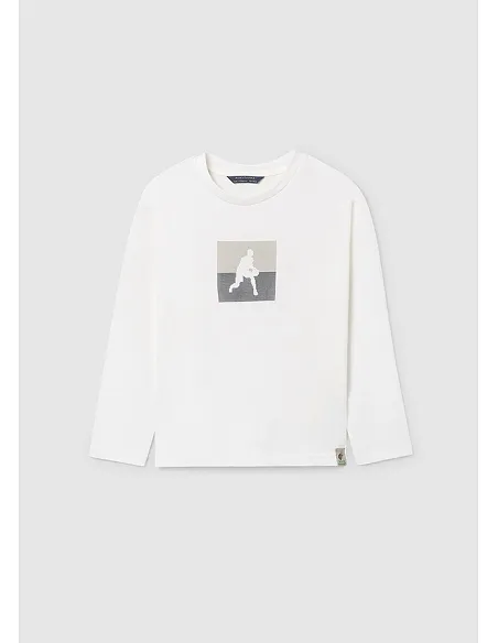 Camiseta m/l player - Nata    | MAYORAL