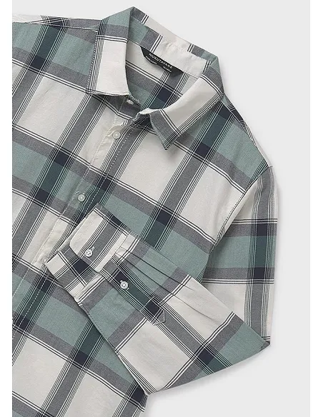 Camisa m/l cuadros - Pino    | MAYORAL